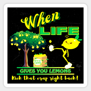 When Life Gives You Lemons Funny Quote Magnet